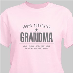 Personalized 100 % Authentic T-shirt for Her - Ash - Medium (Mens 38/40- Ladies 10/12) by Gifts For You Now