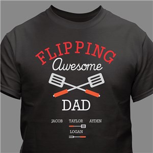 Flipping Awesome Personalized T-Shirt - Navy - Large (Mens 42/44- Ladies 14/16) by Gifts For You Now