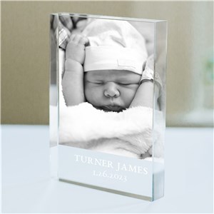 Personalized Baby Photo Keepsake Block by Gifts For You Now