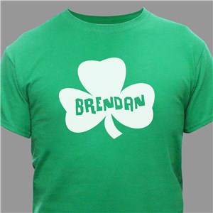 Personalized Shamrock Name Green T-Shirt - Green - Adult Medium (Size M38-40- L10/12) by Gifts For You Now