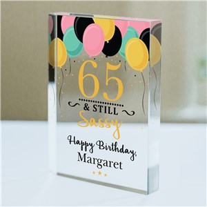 Personalized Still Sassy Acrylic Keepsake Block by Gifts For You Now