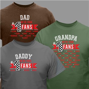 Personalized #1 Fan T-Shirt - Military Green - XL (Mens 46/48- Ladies 18/20) by Gifts For You Now