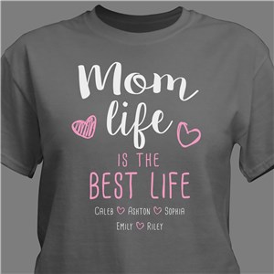 Grandma Life is the Best Life Personalized T-shirt - White - Medium (Mens 38/40- Ladies 10/12) by Gifts For You Now