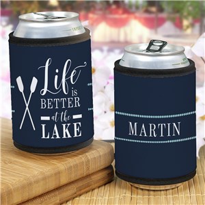 Life Is Better At The Lake Personalized Can Wrap by Gifts For You Now
