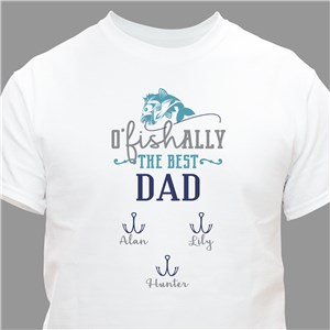 Ofishally The Best Personalized T-Shirt - White - Large (Mens 42/44- Ladies 14/16) by Gifts For You Now