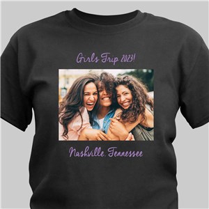 Personalized Photo And Caption T-Shirt - Brown - Youth M 10/12(Chest Size 32-34) by Gifts For You Now