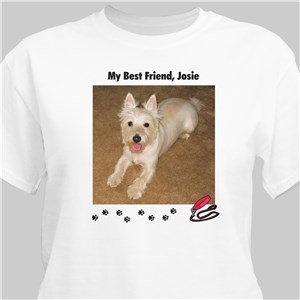 My Best Friend Dog Personalized Photo T-shirt - White - XL (Mens 46/48- Ladies 18/20) by Gifts For You Now