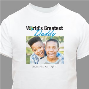 World's Greatest Personalized Photo T-shirt - White - Small (Mens 34/36- Ladies 6/8) by Gifts For You Now