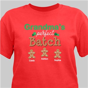 Personalized Perfect Batch Gingerbread T-Shirt - White - Medium (Mens 38/40- Ladies 10/12) by Gifts For You Now