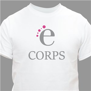 Personalized Corporate Logo T-Shirt - Ash Gray - Small (Mens 34/36- Ladies 6/8) by Gifts For You Now