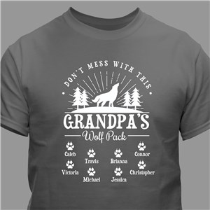 Personalized Wolf Pack T-Shirt - White - XL (Mens 46/48- Ladies 18/20) by Gifts For You Now