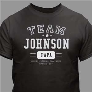 Personalized Team T-Shirt - Black - Large (Mens 42/44- Ladies 14/16) by Gifts For You Now