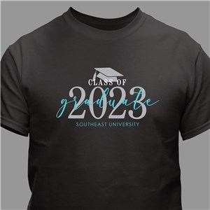 Personalized Graduate T-Shirt - Charcoal Gray - XL (Mens 46/48- Ladies 18/20) by Gifts For You Now