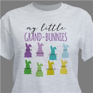 Personalized My Little Grand-Bunnies T-Shirt - Natural - Medium (Mens 38/40- Ladies 10/12) by Gifts For You Now