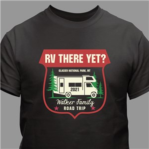 Personalized RV There Yet' T-Shirt - Navy - Small (Mens 34/36- Ladies 6/8) by Gifts For You Now