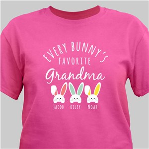 Personalized Everybunny's Favorite T-Shirt - Navy - Large (Mens 42/44- Ladies 14/16) by Gifts For You Now