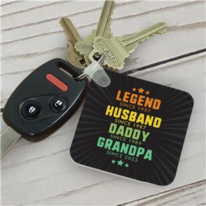 Personalized Legend Titles Keychain by Gifts For You Now