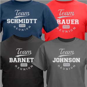 Personalized Team Family Reunion T-Shirt - Hot Pink - Adult X Large (Size M46-48- L18/20) by Gifts For You Now