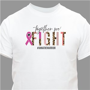 Personalized Together We Fight T-Shirt - Black - Large (Mens 42/44- Ladies 14/16) by Gifts For You Now