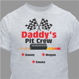 Personalized Pit Crew Shirt - Pink - Small (Mens 34/36- Ladies 6/8) by Gifts For You Now