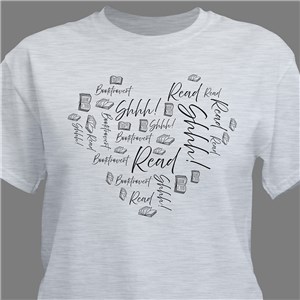 Personalized Book Word Art T-Shirt - River Blue - Medium (Mens 38/40- Ladies 10/12) by Gifts For You Now