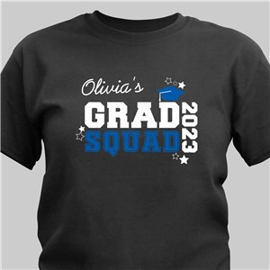Personalized Grad Squad T-Shirt - Military Green - Medium (Mens 38/40- Ladies 10/12) by Gifts For You Now