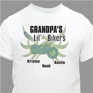 Personalized Lil' Bikers T-Shirt - Light Blue - Medium (Mens 38/40- Ladies 10/12) by Gifts For You Now