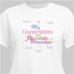 Personalized Children are Blessings T-Shirt - White - Medium (Mens 38/40- Ladies 10/12) by Gifts For You Now
