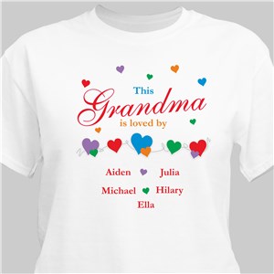This Person Is Loved By Personalized T-Shirt - Ash - Large (Mens 42/44- Ladies 14/16) by Gifts For You Now