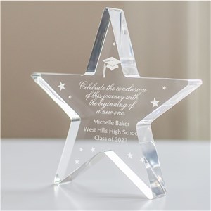 Personalized Graduation Acrylic Star Keepsake by Gifts For You Now