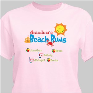 Beach Bums Personalized T-shirt - Key Lime - XL (Mens 46/48- Ladies 18/20) by Gifts For You Now