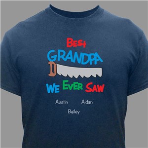 Best We Ever Saw Personalized T-Shirt - Navy - Medium (Mens 38/40- Ladies 10/12) by Gifts For You Now