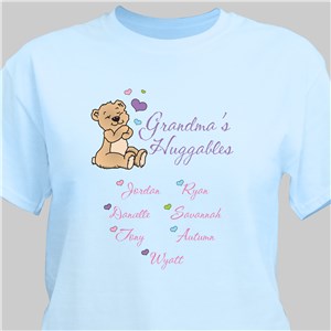 Personalized Huggables T-Shirt - Light Blue - Medium (Mens 38/40- Ladies 10/12) by Gifts For You Now