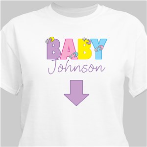 Baby Maternity Personalized T-shirt - White - Large (Mens 42/44- Ladies 14/16) by Gifts For You Now