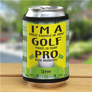 Personalized Pro Beer Drinkers Golf Can Wrap by Gifts For You Now