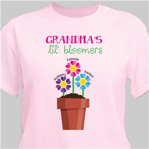 Personalized Lil' Bloomers T-Shirt - Light Blue - Large (Mens 42/44- Ladies 14/16) by Gifts For You Now