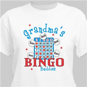 Bingo Personalized T-Shirt - White - XL (Mens 46/48- Ladies 18/20) by Gifts For You Now
