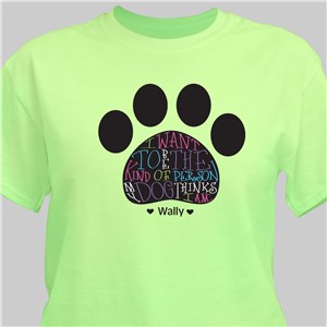 Personalized Dog Owner T-Shirt - River Blue - Large (Mens 42/44- Ladies 14/16) by Gifts For You Now