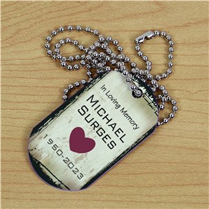 Personalized Memorial Dog Tag by Gifts For You Now