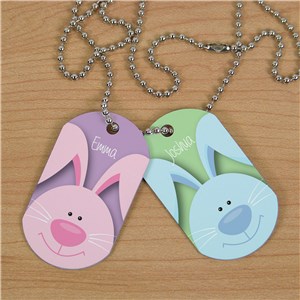 Dog Tag Personalized Easter Necklace by Gifts For You Now