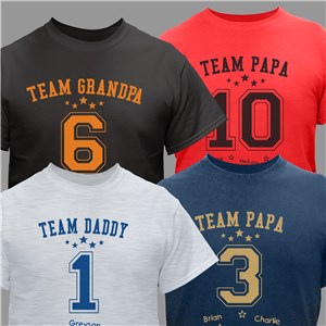 Personalized Team Title T-Shirt - Navy - Medium (Mens 38/40- Ladies 10/12) by Gifts For You Now
