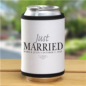 Personalized Just Married Can Wrap by Gifts For You Now
