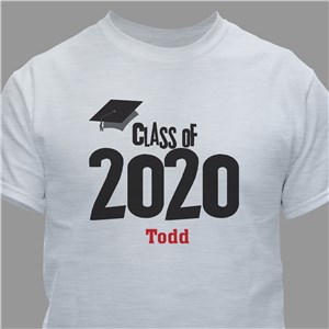 Image of Graduation Cap Class Of Personalized Graduation T-shirt