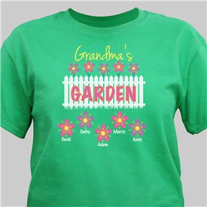 Personalized Garden T-Shirt - Navy - Large (Mens 42/44- Ladies 14/16) by Gifts For You Now
