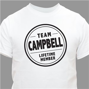 Personalized Team T-Shirt - White - Small (Mens 34/36- Ladies 6/8) by Gifts For You Now
