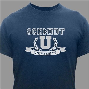 Family University Laurels Personalized T-Shirt - Military Green - Large (Mens 42/44- Ladies 14/16) by Gifts For You Now