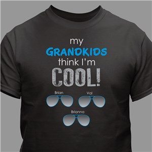 Cool Parent Personalized T-Shirt - Black - Medium (Mens 38/40- Ladies 10/12) by Gifts For You Now