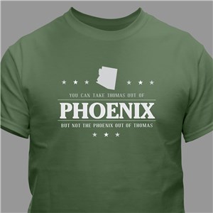 City Pride Personalized T-Shirt - Military Green - Medium (Mens 38/40- Ladies 10/12) by Gifts For You Now