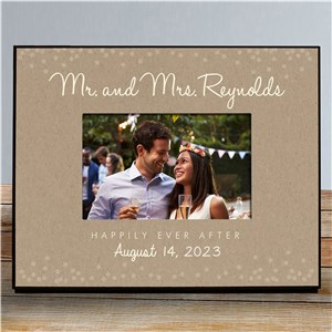 Personalized Mr. and Mrs. Wedding Frame by Gifts For You Now