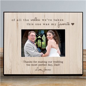 Image of Personalized Favorite Walk Wedding Frame